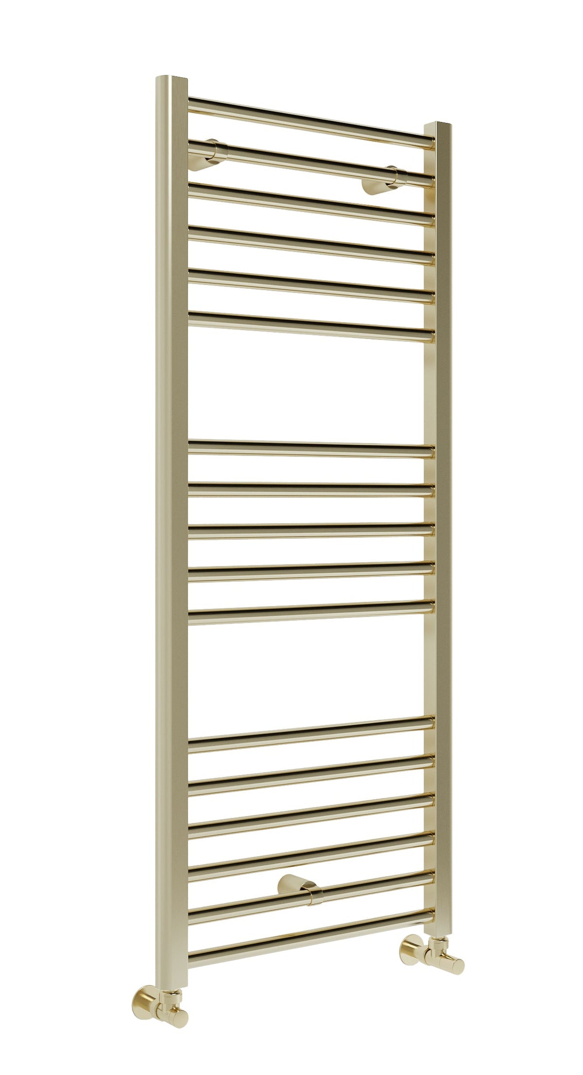 Institutional Grade Radiators Grade Straight 30mm Ladder Radiator (500x1200x30mm) - Brushed Brass ...