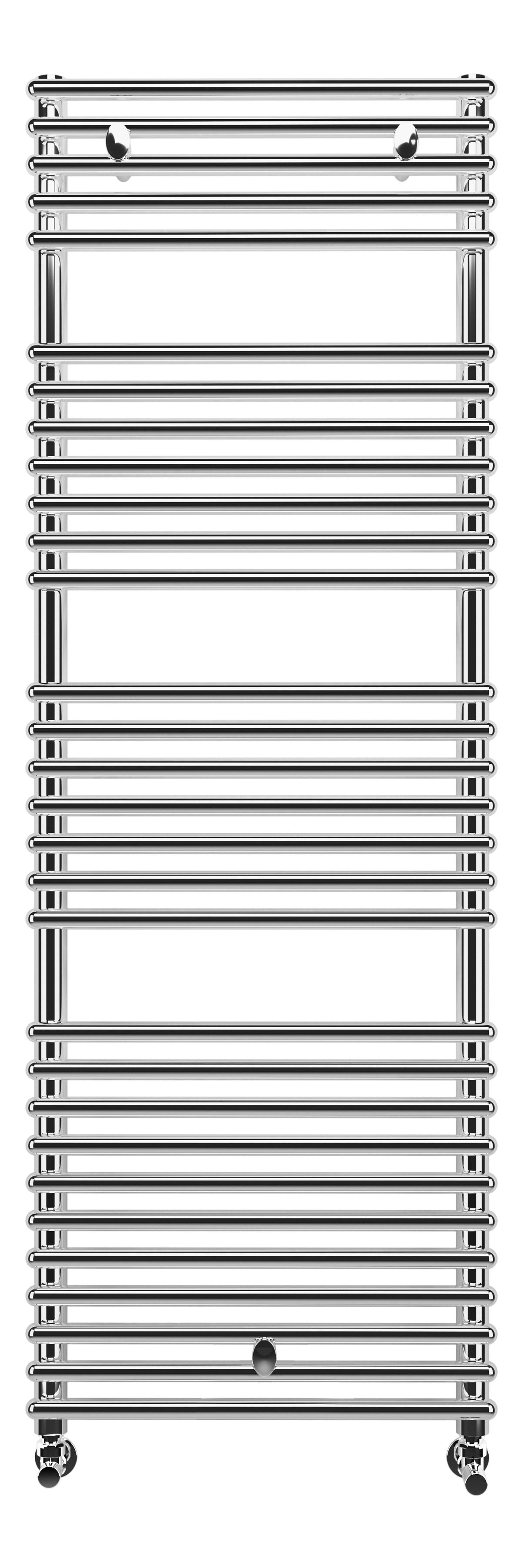 Temple Round Ladder Radiator (500x1450mm) - Chrome