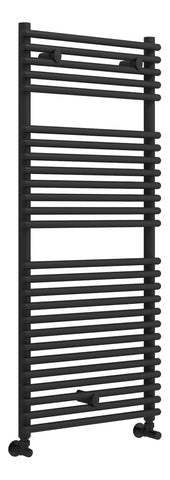 Temple Round Ladder Radiator (500x1190mm) - Black