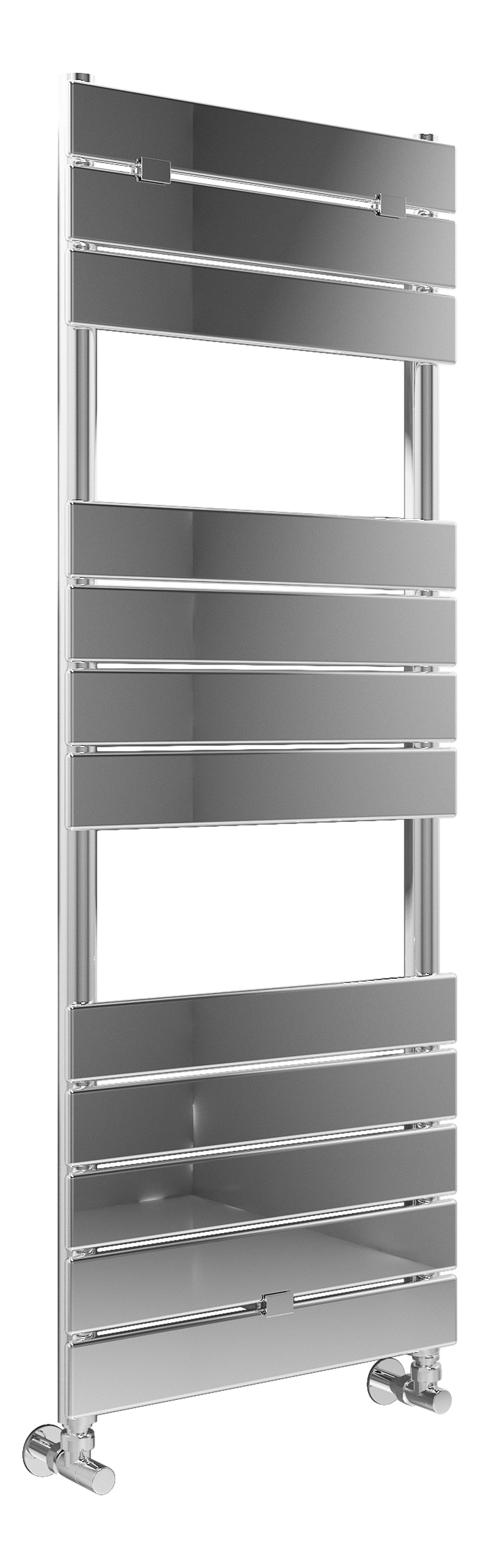 Flatte Square Ladder Radiator (500x1200mm) - Chrome