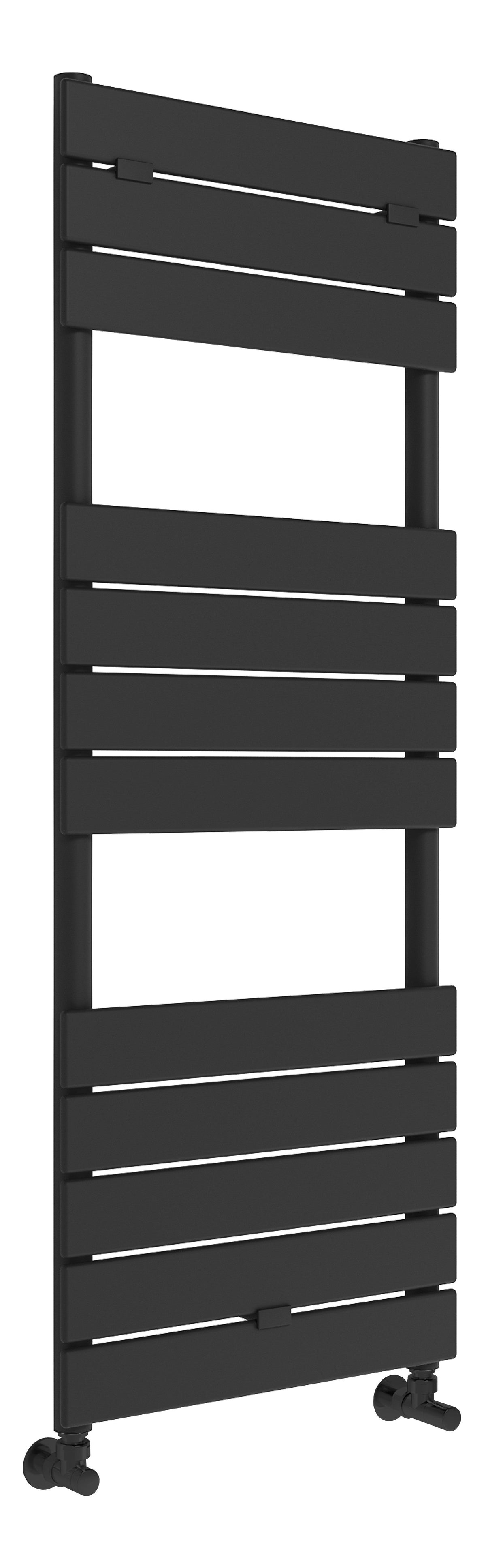 Flatte Square Ladder Radiator (500x1200mm) - Black