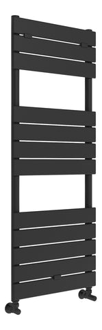 Flatte Square Ladder Radiator (500x1200mm) - Black