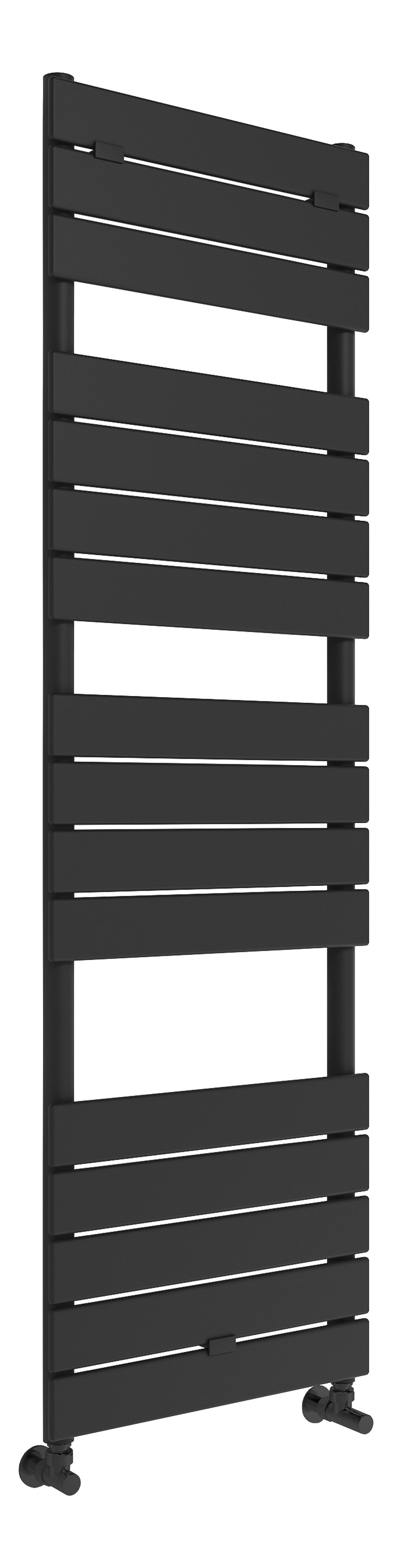 Flatte Square Ladder Radiator (500x1500mm) - Black