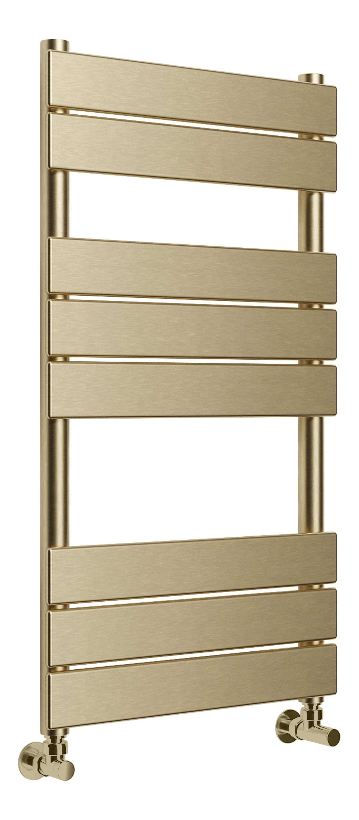 Flatte Square Ladder Radiator (500x840mm) - Brushed Brass