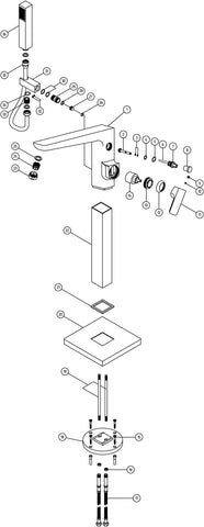 Berriedale Floor Standing Bath/Shower Mixer - Matt Black