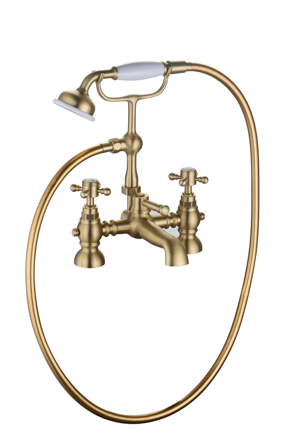 Tain Bath/Shower Mixer & Shower Kit - Brushed Brass