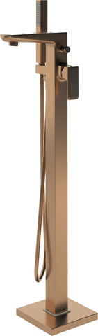Berriedale Floor Standing Bath/Shower Mixer - Brushed Bronze