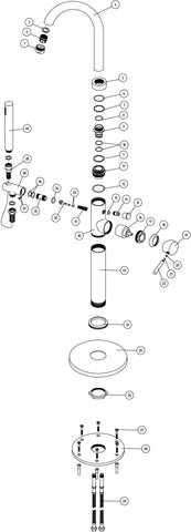 Pease Floor Standing Bath/Shower Mixer - Brushed Bronze