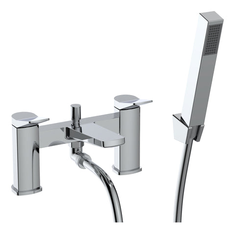 Narmada Bath/Shower Mixer & Bracket - Chrome