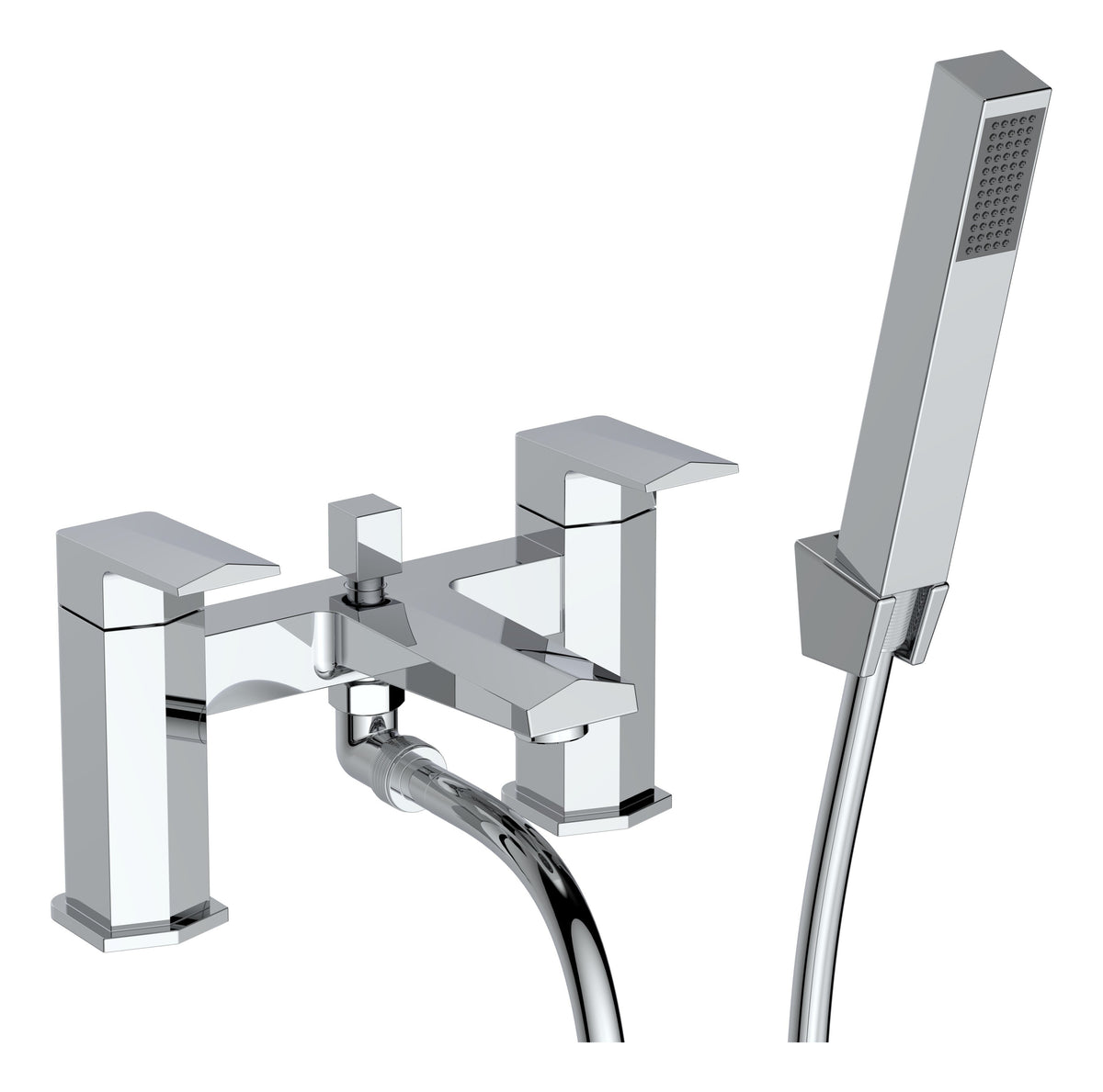Rodela Bath/Shower Mixer & Bracket - Chrome