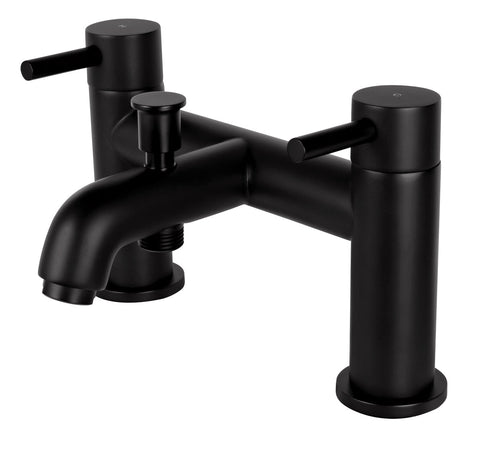 Vema Maira Deck Mounted Bath/Shower Mixer - Matt Black