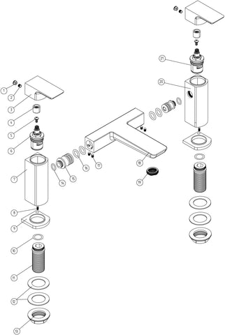 Berriedale Bath Filler - Chrome