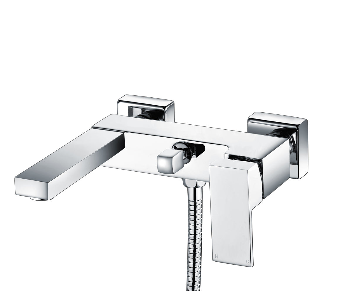 Zambezi Wall Mounted Shower Mixer & Shower Kit - Chrome