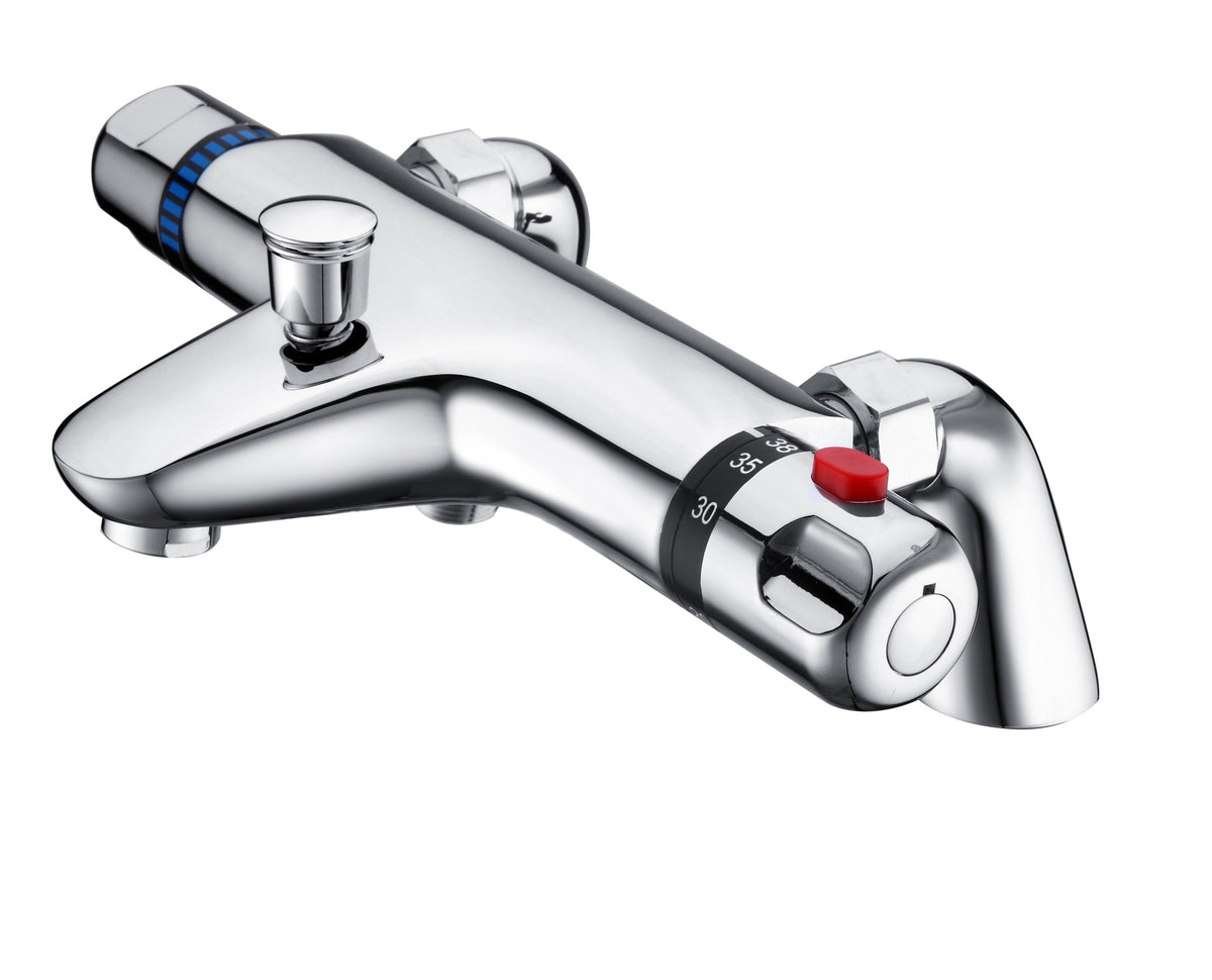 Deck Mounted Thermostatic Bath/Shower Mixer Valve - Chrome