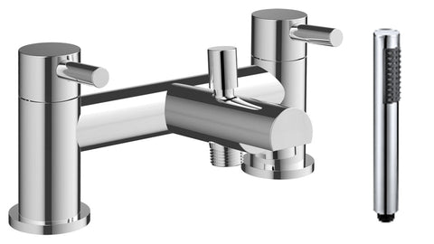 Lisa Bath/Shower Mixer & Bracket - Chrome