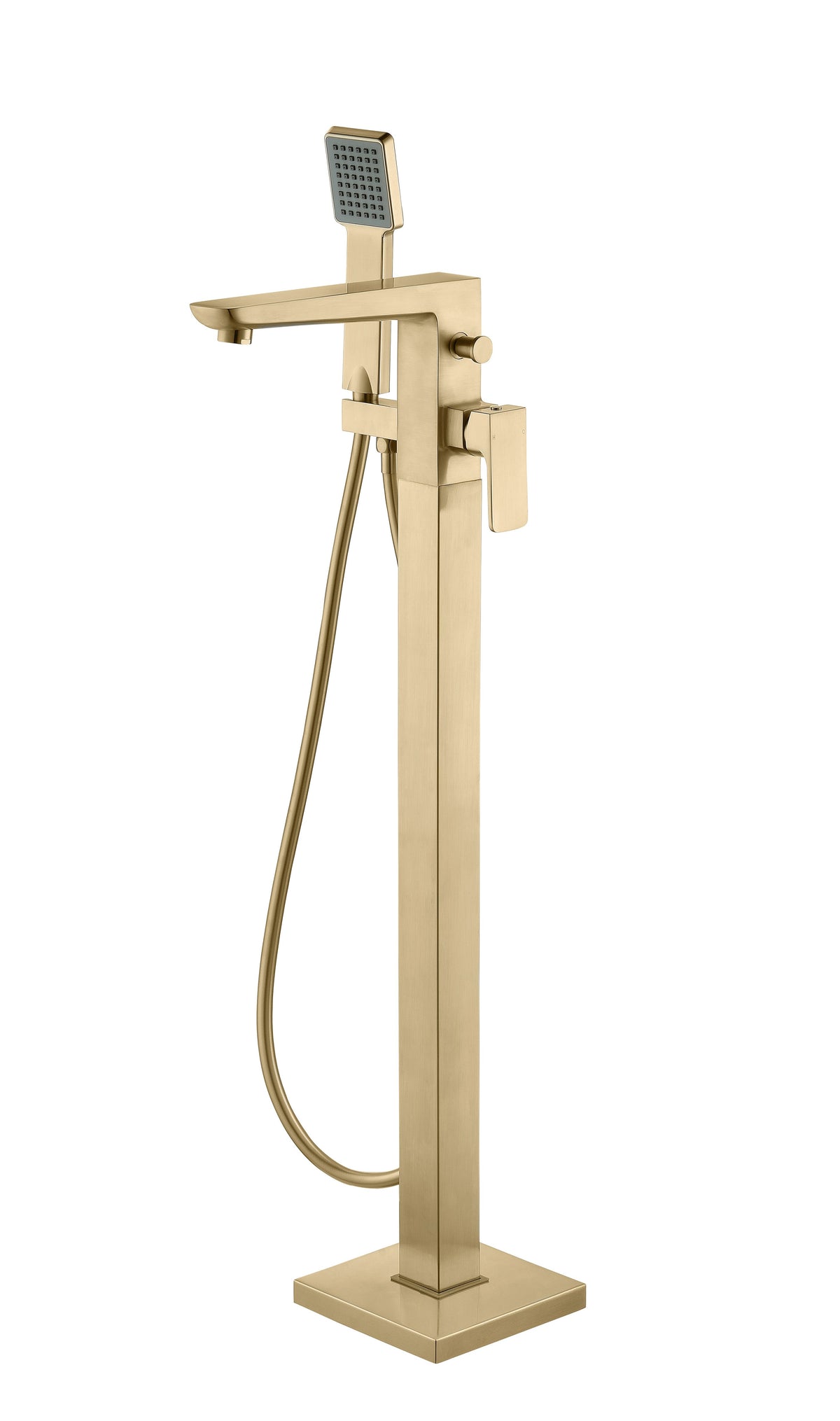 Berriedale Floor Standing Bath/Shower Mixer - Brushed Brass