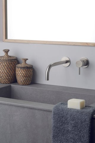 Vema Tiber Wall Mounted Basin Mixer - St/Steel