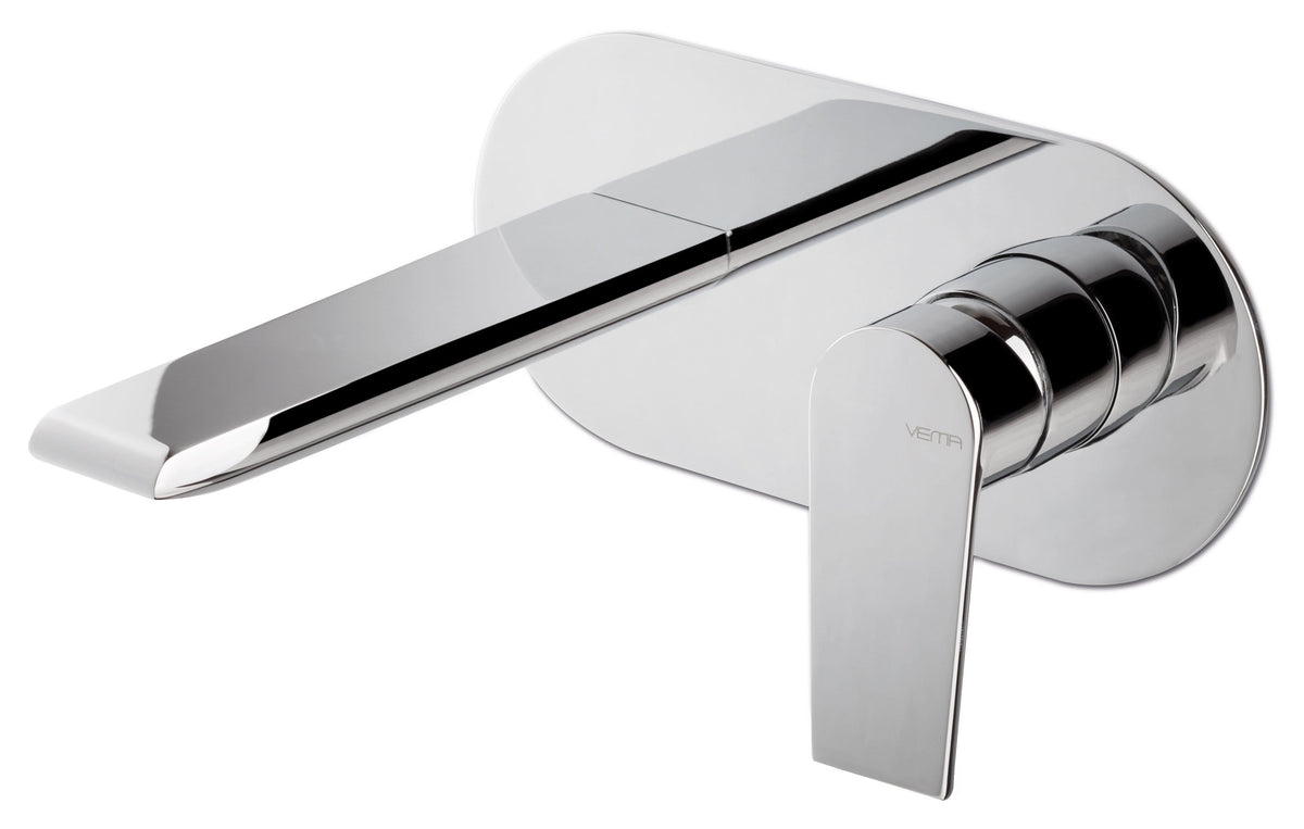 Vema Timea Wall Mounted Basin Mixer - Chrome