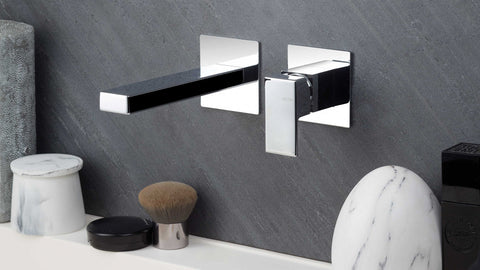 Vema Lys Wall Mounted Basin Mixer - Chrome