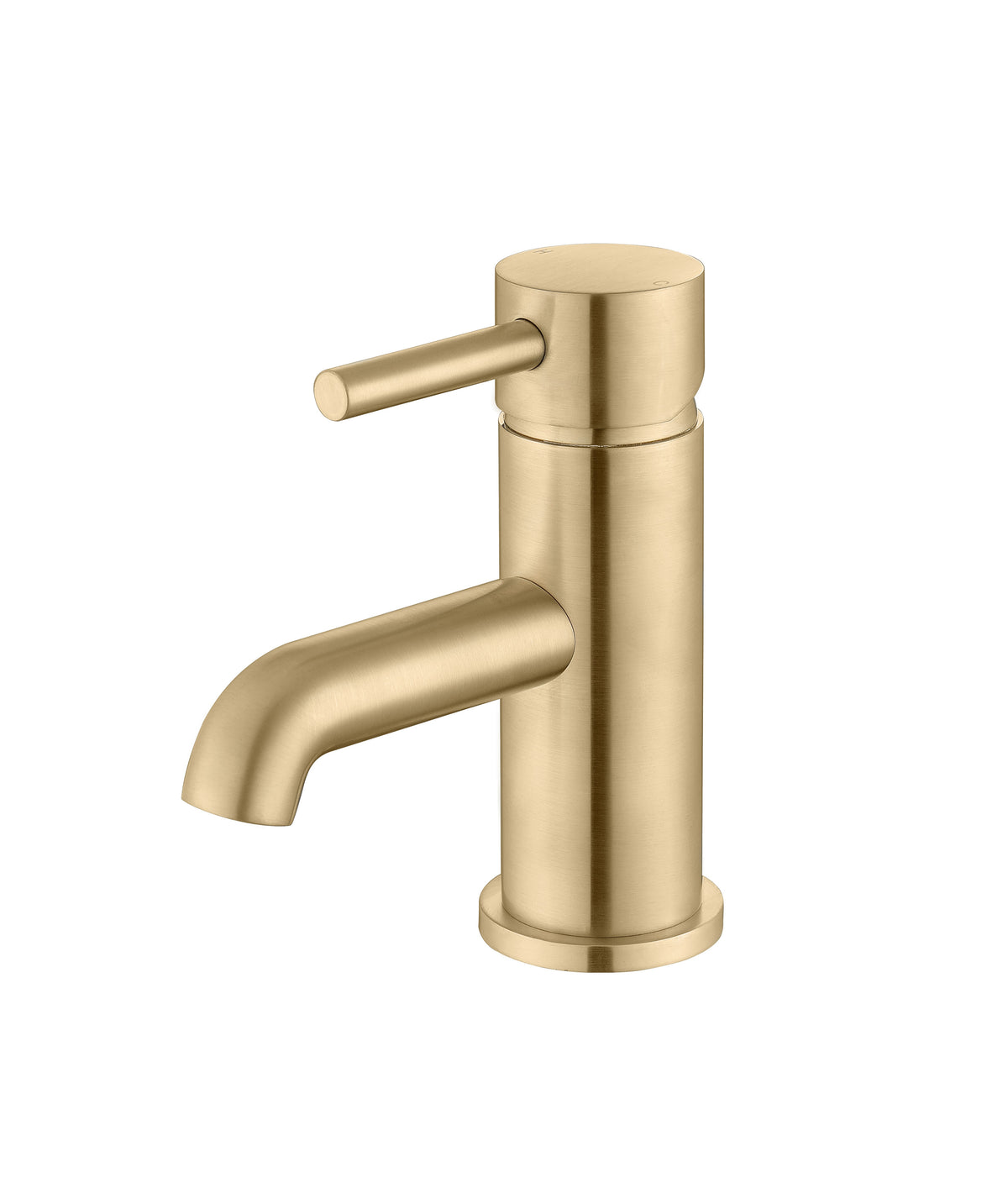 Pease Basin Mixer & Waste - Brushed Brass