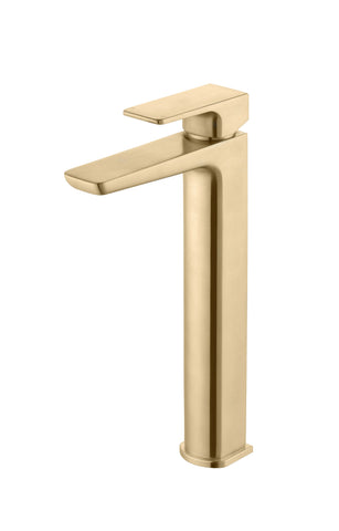 Berriedale Tall Basin Mixer - Brushed Brass