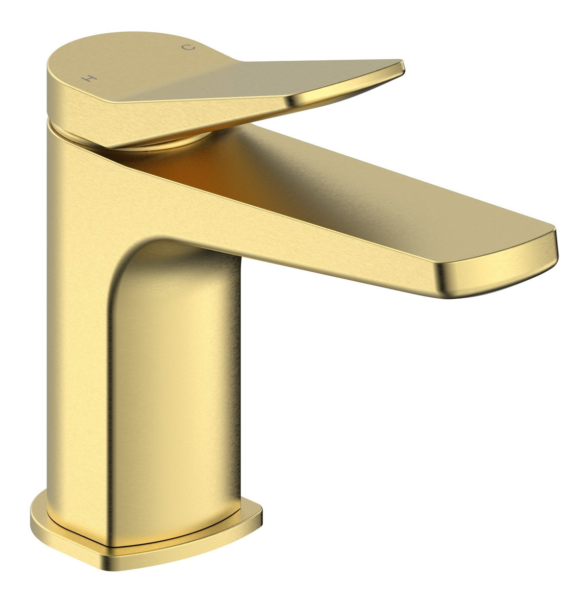 Narmada Basin Mixer & Waste - Brushed Brass
