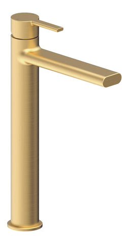 Evolve Tall Basin Mixer - Brushed Brass