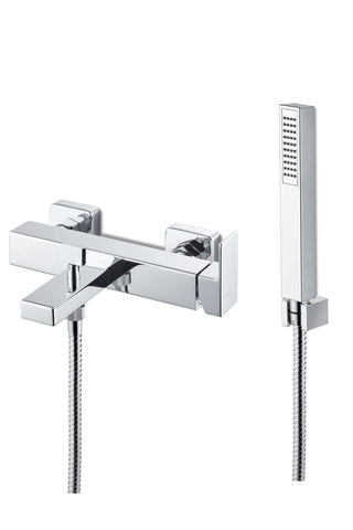 Vema Lys Wall Mounted Bath/Shower Mixer - Chrome