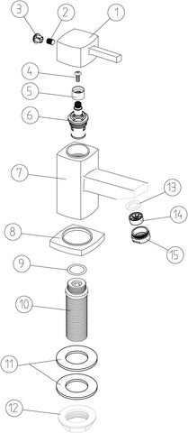Toscaig Basin Taps - Chrome