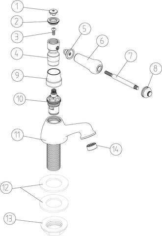 Minsmere Basin Pillar Taps - Chrome