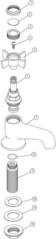 Borden Basin Taps - Chrome