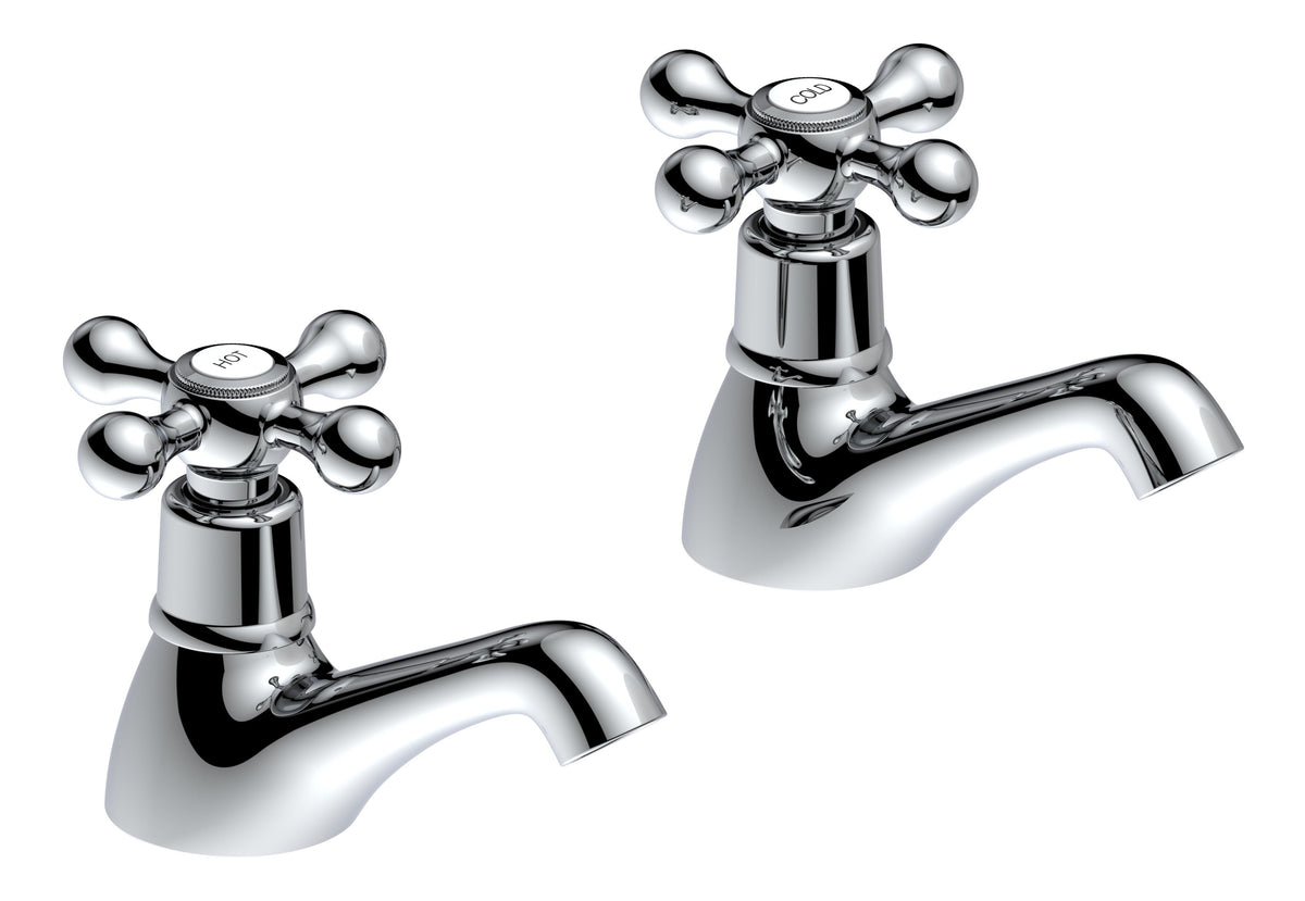 Salachan Basin Pillar Taps - Chrome