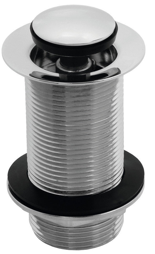 Unslotted Round Basin Waste - Chrome