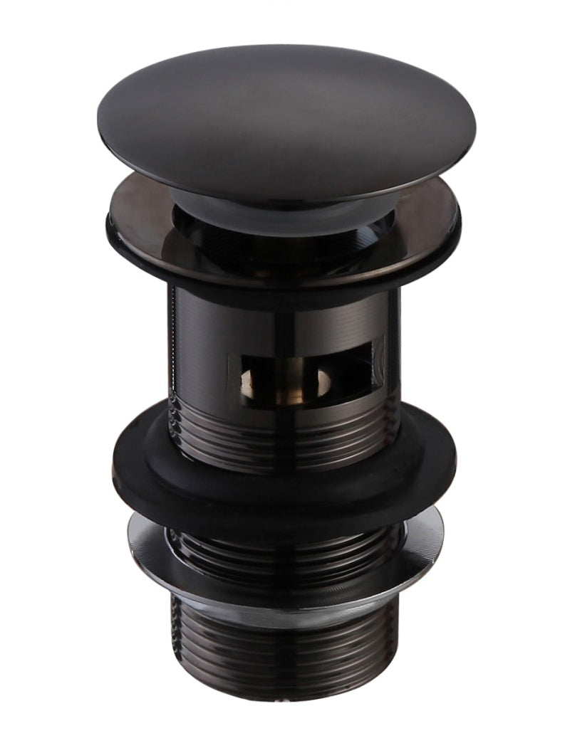 Slotted Mushroom Basin Waste (1 1/4") - Matt Black