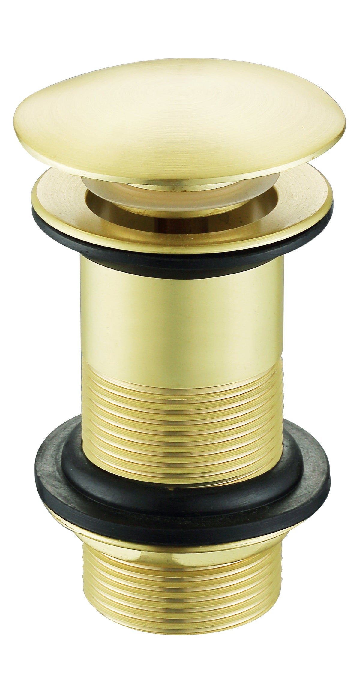 Unslotted Mushroom Basin Waste (1 1/4") - Brushed Brass