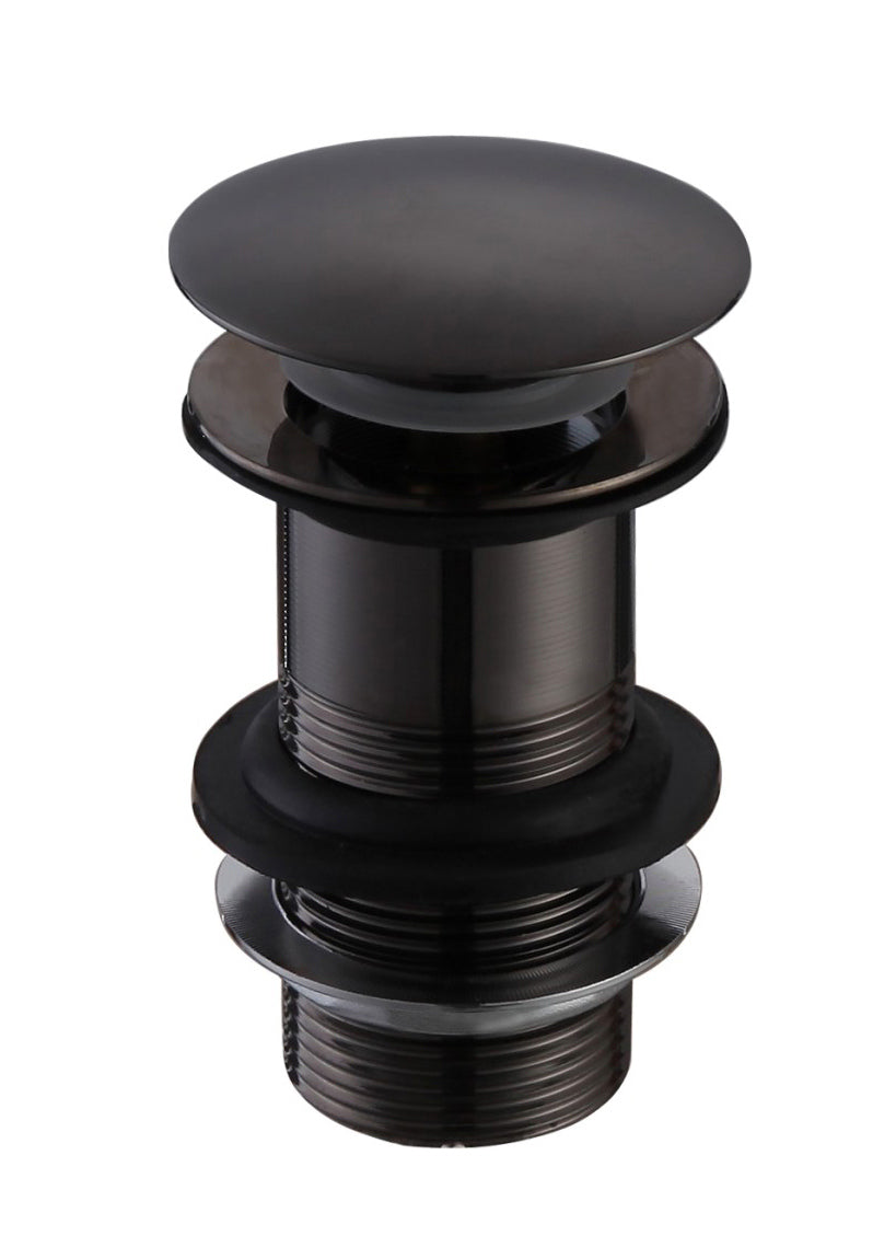 Unslotted Mushroom Basin Waste (1 1/4") - Matt Black