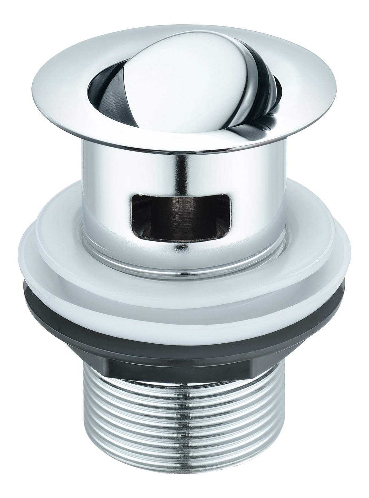 Slotted Flip Plug Basin Waste - Chrome