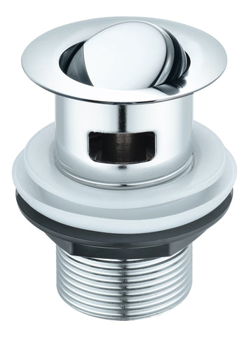 Slotted Flip Plug Basin Waste - Chrome