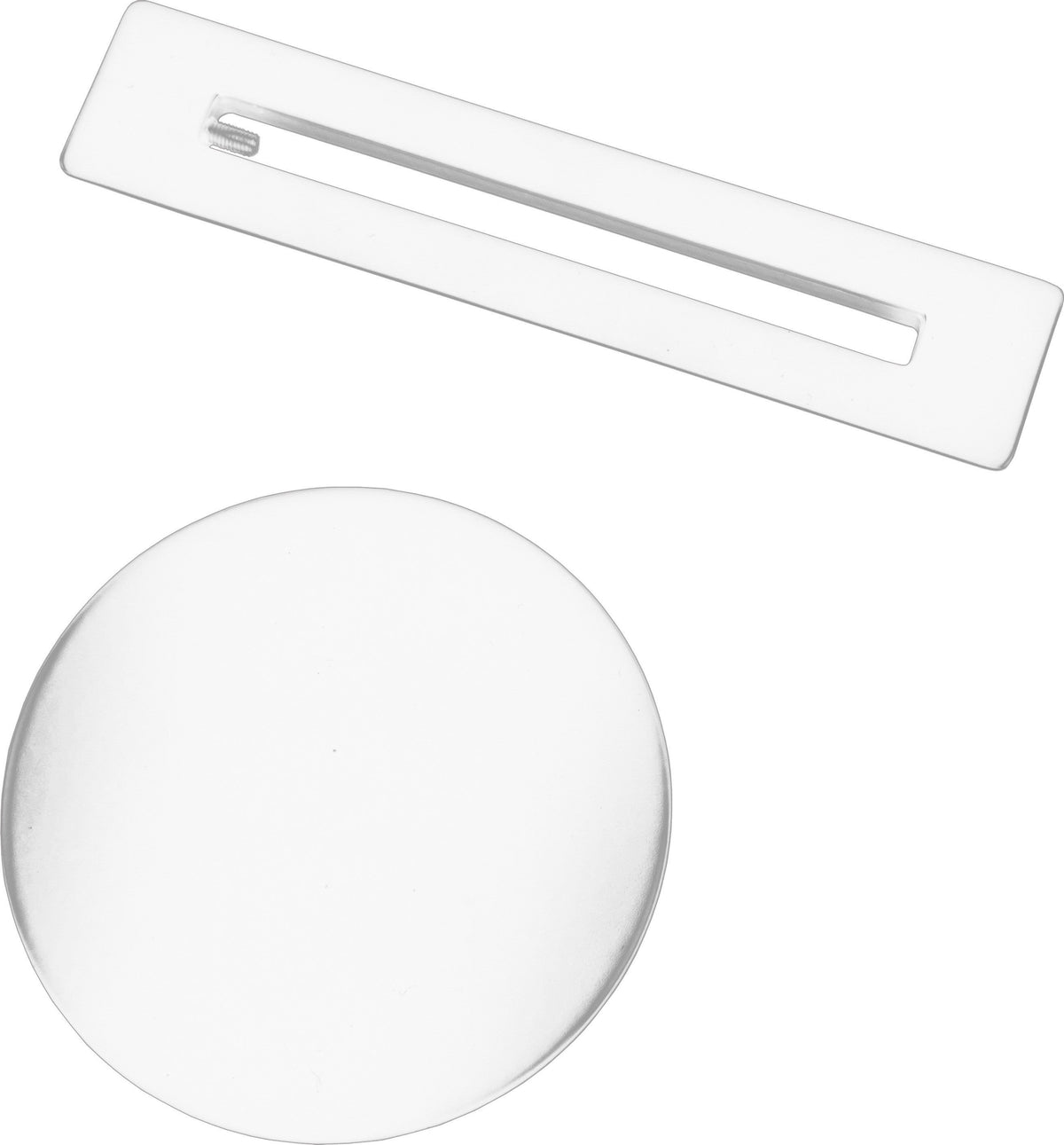 Floor Standing Bath Overflow & Waste Cover - White