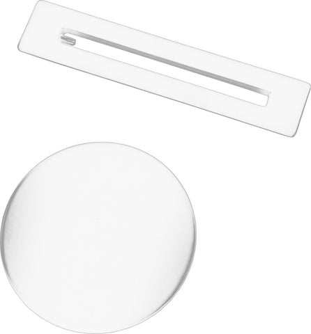 Floor Standing Bath Overflow & Waste Cover - White