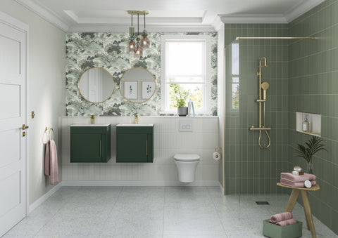 Elchaig 510mm Wall Hung Unit Inc. Basin - Matt Graphite Grey