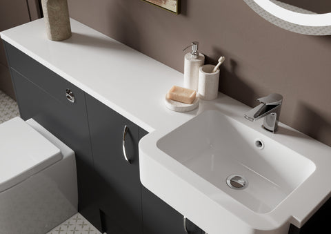 Eder Standard Depth End Panel - Matt Graphite Grey