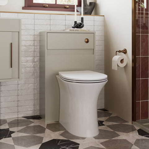 Elchaig 510mm Floor Standing Unit Inc. Basin - Matt Latte