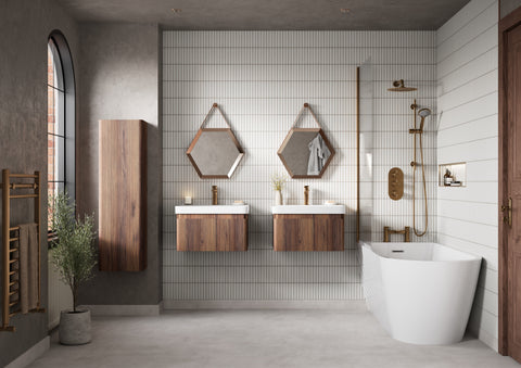 Elbe Freestanding BTW 1630x700mm 0TH Bath - White