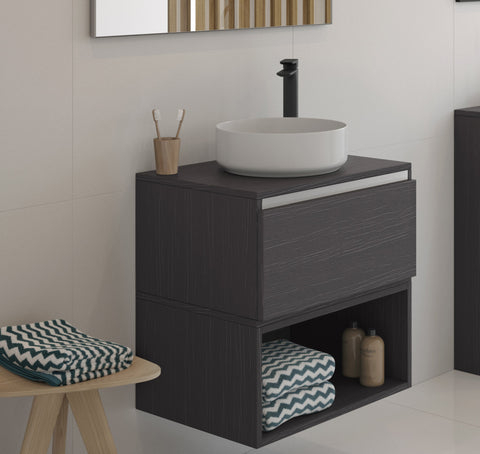 Luxe 355mm Ceramic Round Washbowl & Waste - Matt White