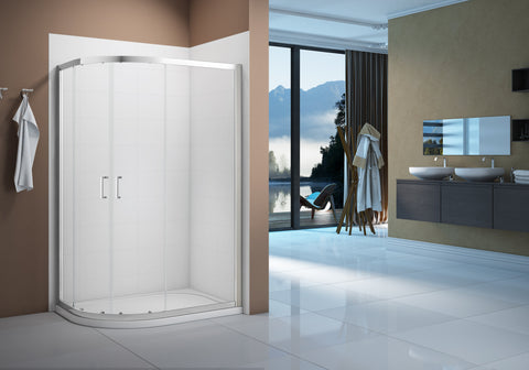 Merlyn Vivid Boost 1200x900mm 2 Door Offset Quadrant