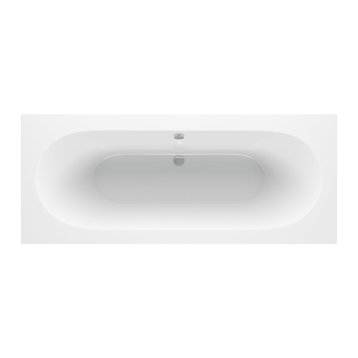 Mianus Round Double End SUPERCAST 1700x750x550mm 0TH Bath w/Legs