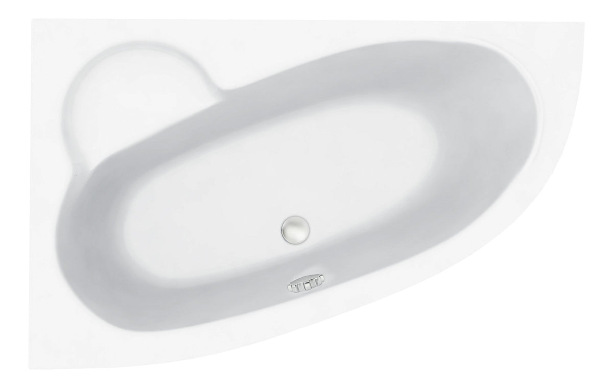 Mink 1500x950x600mm 0TH Offset Corner Bath w/Legs (LH)