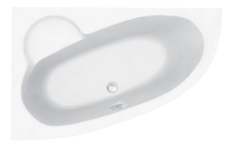 Mink 1500x950x600mm 0TH Offset Corner Bath w/Legs (LH)