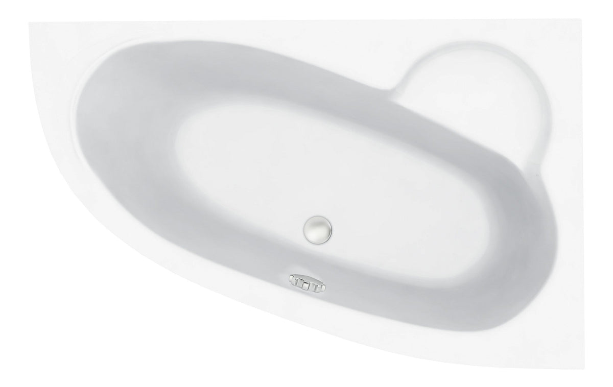 Mink 1500x950x600mm 0TH Offset Corner Bath w/Legs (RH)